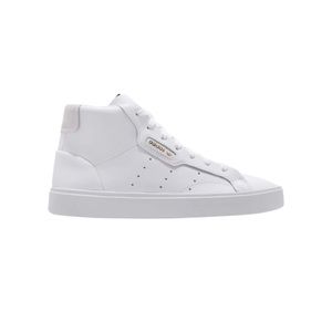 Adidas Sleek Mid Sneakers. White with gold. Size 6